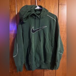 Nike Men's Dark Green Pullover Hoodie